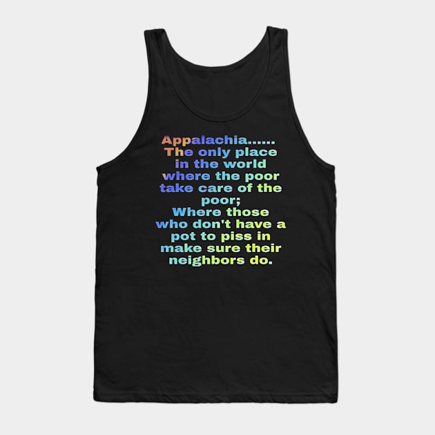 Appalachian Pride Tank Top by Pastoress Smith